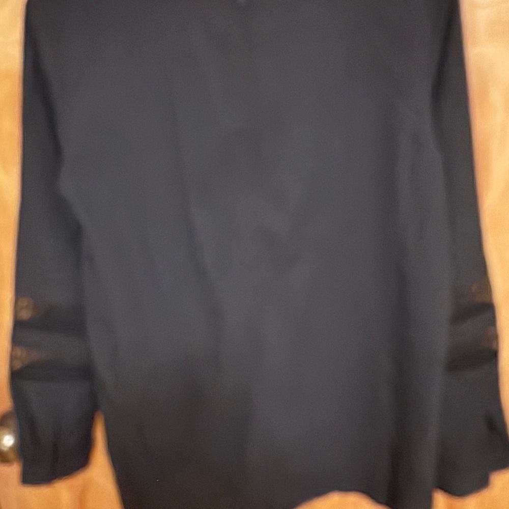 Zara Black Lace Accent Blouse - Picture 5 of 8